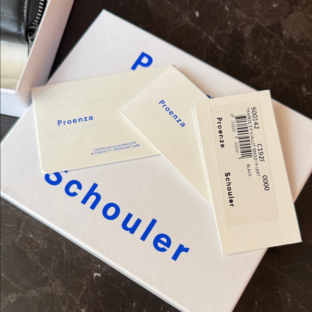 Proenza Schouler Trapeze Black Leather Wallet - Picture 2 of 9